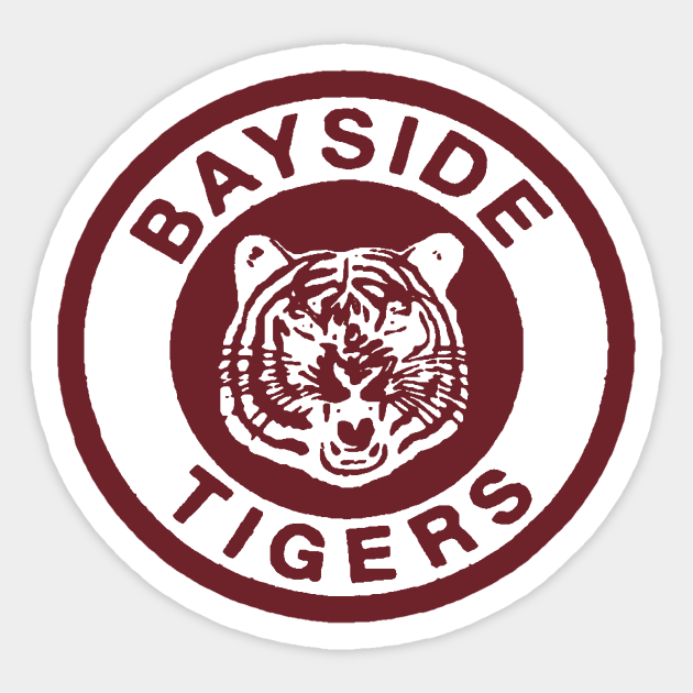 Saved By The Bell Bayside Tigers - Saved By The Bell - Sticker | TeePublic